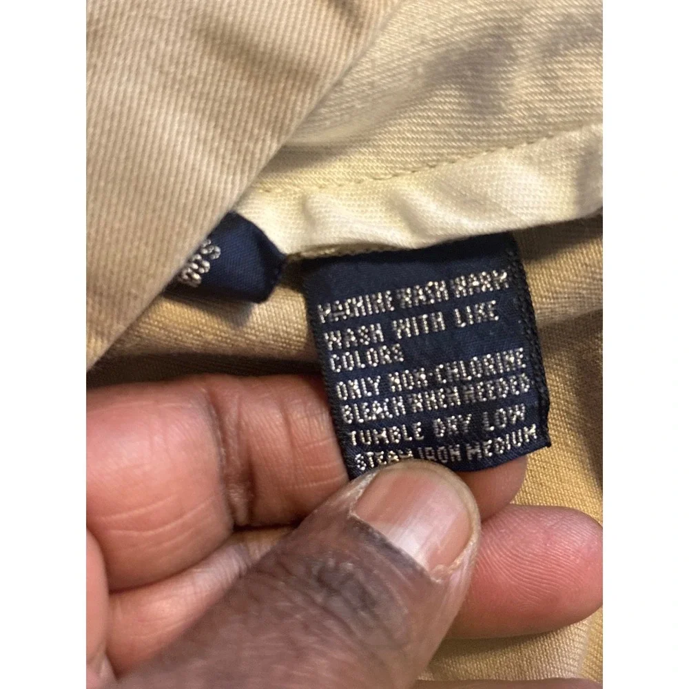 Polo Golf Ralph Lauren Pleated Shorts Mens 40 Khaki Tan Good Classic Crest Patch